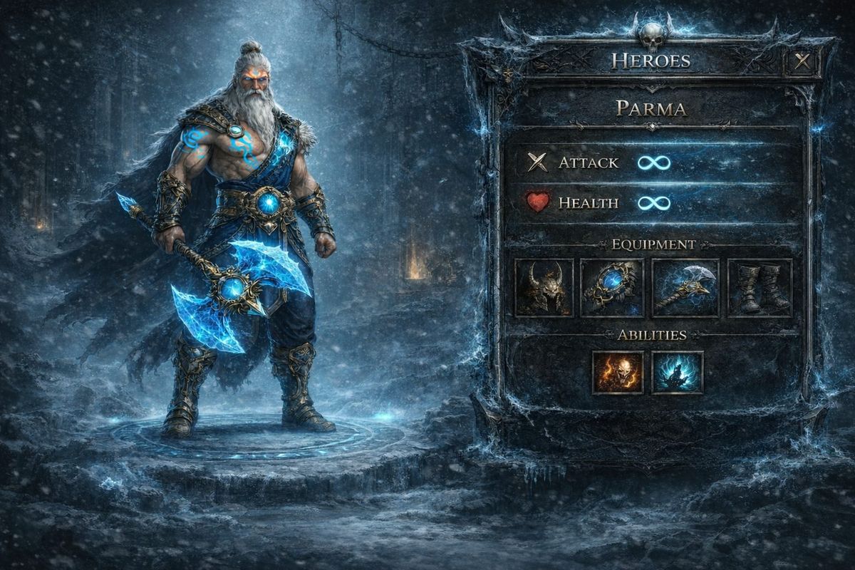 Warrior RPG in development, dark fantasy hero