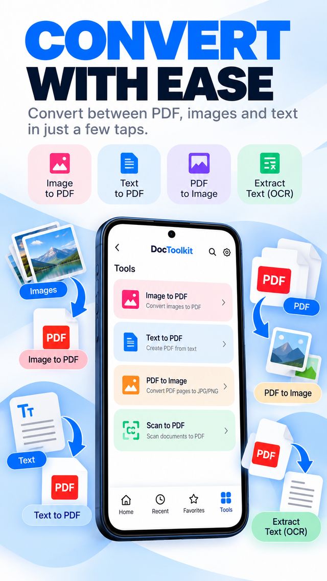 DocToolkit convert tools screen