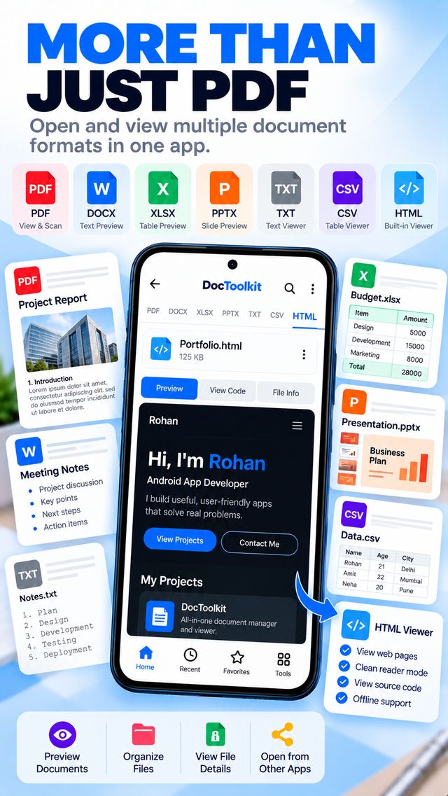 DocToolkit supported file formats