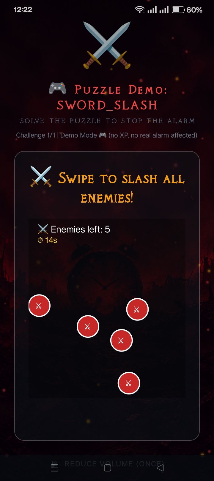Habit Warrior puzzle alarm challenge